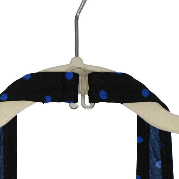 Speedo One Piece Swimsuit Womens Size 18 Black Blue Polka Dot Lightly Padded Bra - Picture 6 of 11